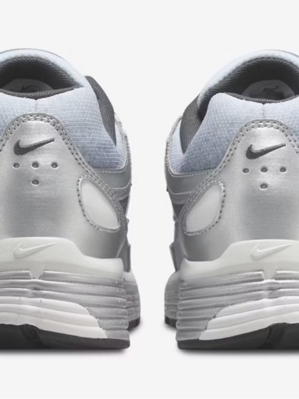 Nike P-6000 Fade Silver and White Athletic Sneaker - Picture 2 of 6